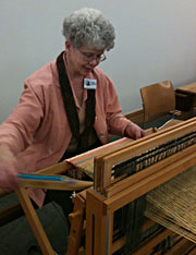 Weaving on Baby Wolf Loom