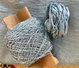 Ryukyu kasuri ikat yarns