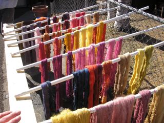 dyed yarn