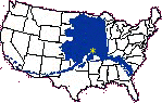 Great state of Alaska is 1/5 the size of the US. 
